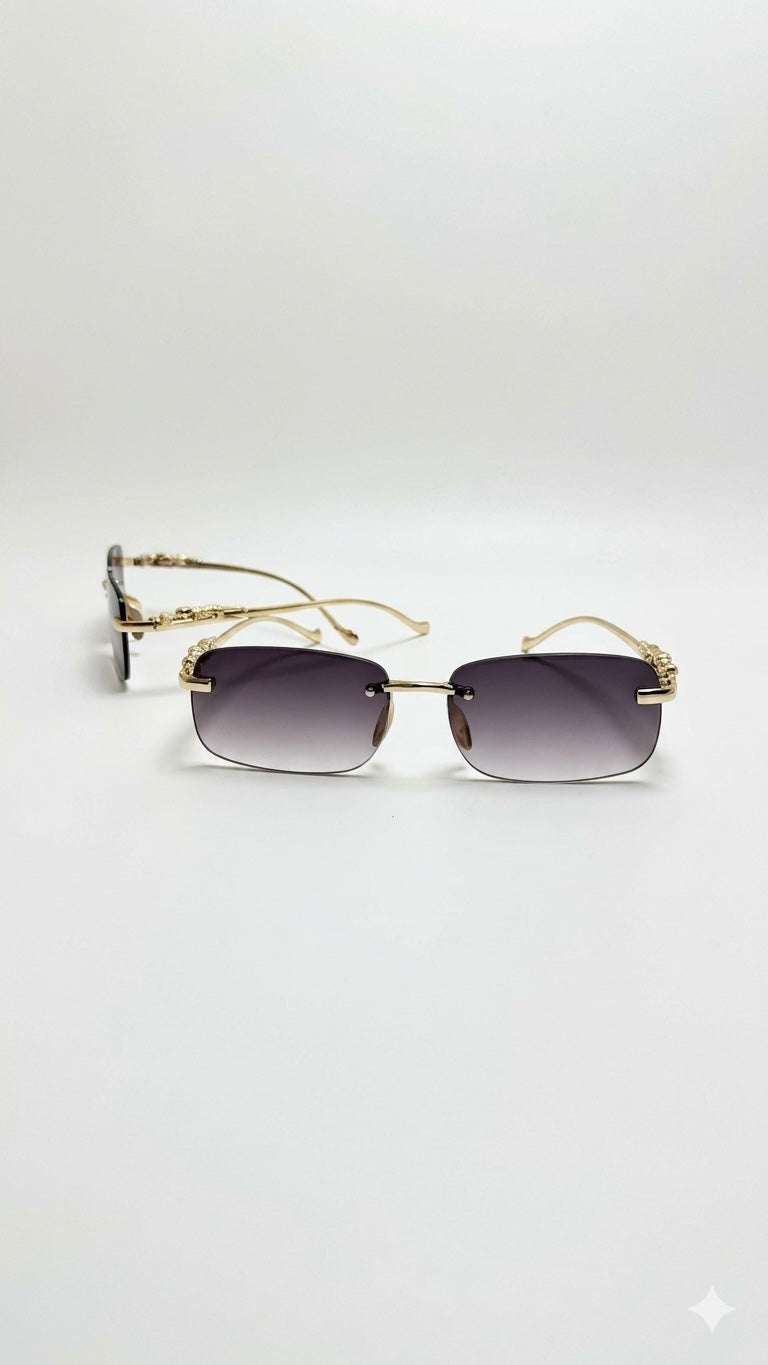Luxury Retro Gradient Leopard Head Fashion Glasses for Men