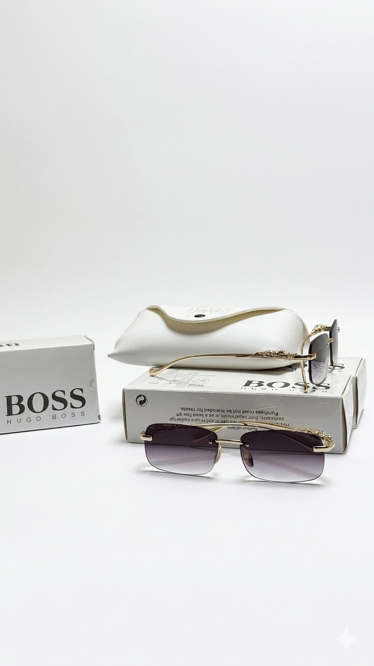 Luxury Retro Gradient Leopard Head Fashion Glasses for Men